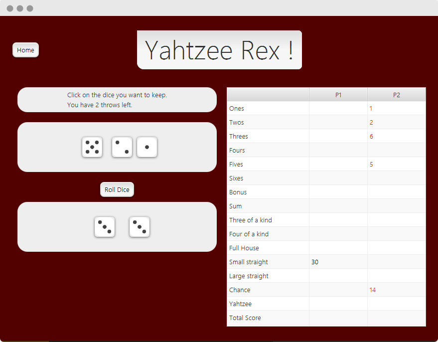 Yahtzee screenshot